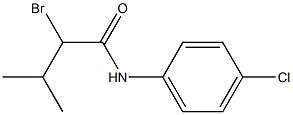 2-bromo-N-(4-chlorophenyl)-3-methylbutanamide 结构式