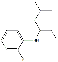 2-bromo-N-(5-methylheptan-3-yl)aniline 结构式
