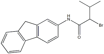 2-bromo-N-(9H-fluoren-2-yl)-3-methylbutanamide 结构式