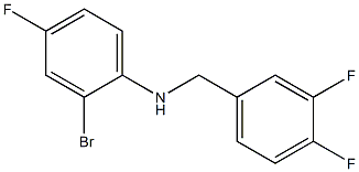 2-bromo-N-[(3,4-difluorophenyl)methyl]-4-fluoroaniline 结构式