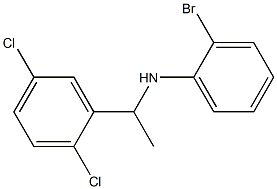 2-bromo-N-[1-(2,5-dichlorophenyl)ethyl]aniline 结构式
