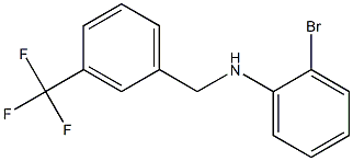 2-bromo-N-{[3-(trifluoromethyl)phenyl]methyl}aniline 结构式