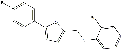 2-bromo-N-{[5-(4-fluorophenyl)furan-2-yl]methyl}aniline 结构式
