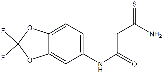 2-carbamothioyl-N-(2,2-difluoro-2H-1,3-benzodioxol-5-yl)acetamide 结构式