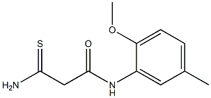 2-carbamothioyl-N-(2-methoxy-5-methylphenyl)acetamide 结构式