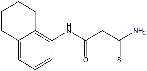 2-carbamothioyl-N-(5,6,7,8-tetrahydronaphthalen-1-yl)acetamide 结构式