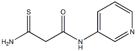 2-carbamothioyl-N-(pyridin-3-yl)acetamide 结构式