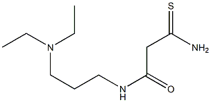 2-carbamothioyl-N-[3-(diethylamino)propyl]acetamide 结构式