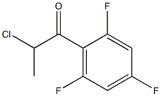 2-chloro-1-(2,4,6-trifluorophenyl)propan-1-one 结构式
