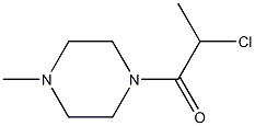2-chloro-1-(4-methylpiperazin-1-yl)propan-1-one 结构式