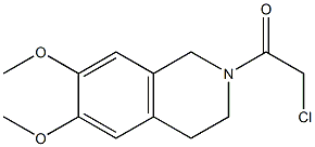 2-chloro-1-(6,7-dimethoxy-1,2,3,4-tetrahydroisoquinolin-2-yl)ethan-1-one 结构式