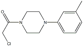 2-chloro-1-[4-(3-methylphenyl)piperazin-1-yl]ethan-1-one 结构式