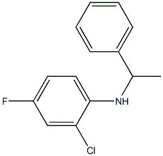 2-chloro-4-fluoro-N-(1-phenylethyl)aniline 结构式