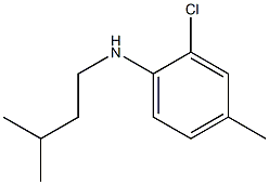 2-chloro-4-methyl-N-(3-methylbutyl)aniline 结构式