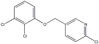2-chloro-5-(2,3-dichlorophenoxymethyl)pyridine 结构式