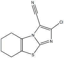 2-chloro-5,6,7,8-tetrahydroimidazo[2,1-b][1,3]benzothiazole-3-carbonitrile 结构式