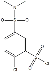 2-chloro-5-[(dimethylamino)sulfonyl]benzenesulfonyl chloride 结构式