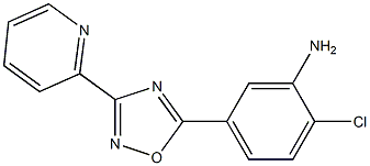 2-chloro-5-[3-(pyridin-2-yl)-1,2,4-oxadiazol-5-yl]aniline 结构式