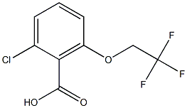 2-chloro-6-(2,2,2-trifluoroethoxy)benzoic acid 结构式