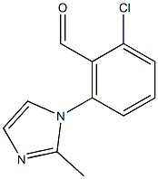 2-chloro-6-(2-methyl-1H-imidazol-1-yl)benzaldehyde 结构式