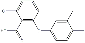 2-chloro-6-(3,4-dimethylphenoxy)benzoic acid 结构式