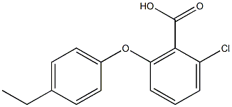 2-chloro-6-(4-ethylphenoxy)benzoic acid 结构式