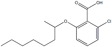 2-chloro-6-(octan-2-yloxy)benzoic acid 结构式