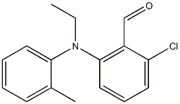 2-chloro-6-[ethyl(2-methylphenyl)amino]benzaldehyde 结构式