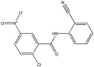 2-chloro-N-(2-cyanophenyl)-5-nitrobenzamide 结构式