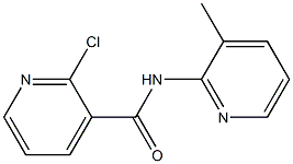 2-chloro-N-(3-methylpyridin-2-yl)pyridine-3-carboxamide 结构式