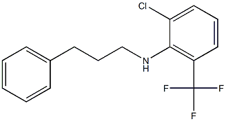 2-chloro-N-(3-phenylpropyl)-6-(trifluoromethyl)aniline 结构式