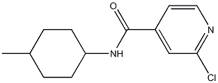 2-chloro-N-(4-methylcyclohexyl)pyridine-4-carboxamide 结构式