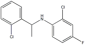 2-chloro-N-[1-(2-chlorophenyl)ethyl]-4-fluoroaniline 结构式