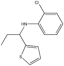 2-chloro-N-[1-(thiophen-2-yl)propyl]aniline 结构式