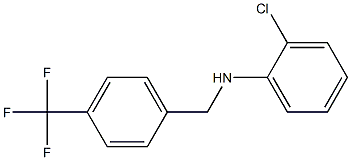 2-chloro-N-{[4-(trifluoromethyl)phenyl]methyl}aniline 结构式