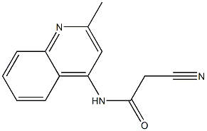 2-cyano-N-(2-methylquinolin-4-yl)acetamide 结构式