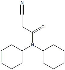 2-cyano-N,N-dicyclohexylacetamide 结构式