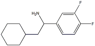 2-cyclohexyl-1-(3,4-difluorophenyl)ethan-1-amine 结构式