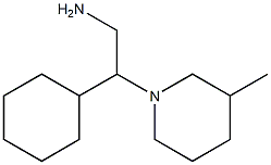 2-cyclohexyl-2-(3-methylpiperidin-1-yl)ethanamine 结构式