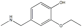 2-ethoxy-4-[(methylamino)methyl]phenol 结构式