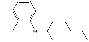 2-ethyl-N-(heptan-2-yl)aniline 结构式