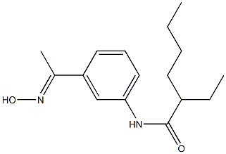 2-ethyl-N-{3-[1-(hydroxyimino)ethyl]phenyl}hexanamide 结构式