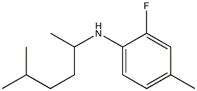 2-fluoro-4-methyl-N-(5-methylhexan-2-yl)aniline 结构式