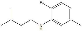 2-fluoro-5-methyl-N-(3-methylbutyl)aniline 结构式