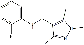 2-fluoro-N-[(1,3,5-trimethyl-1H-pyrazol-4-yl)methyl]aniline 结构式