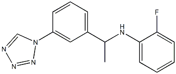 2-fluoro-N-{1-[3-(1H-1,2,3,4-tetrazol-1-yl)phenyl]ethyl}aniline 结构式