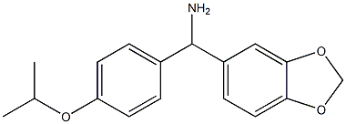 2H-1,3-benzodioxol-5-yl[4-(propan-2-yloxy)phenyl]methanamine 结构式