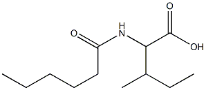 2-hexanamido-3-methylpentanoic acid 结构式