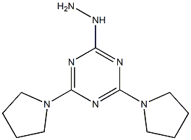 2-hydrazino-4,6-dipyrrolidin-1-yl-1,3,5-triazine 结构式