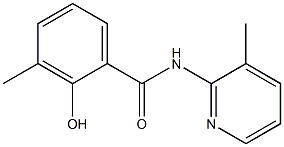 2-hydroxy-3-methyl-N-(3-methylpyridin-2-yl)benzamide 结构式